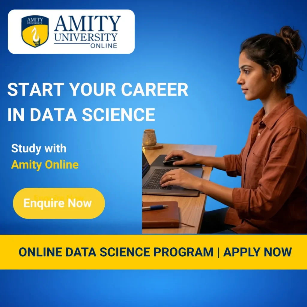 Student enrolling for Amity Online MSc Data Science program at Tanish Academy in RR Nagar (Rajarajeshwari Nagar), Bangalore 560098