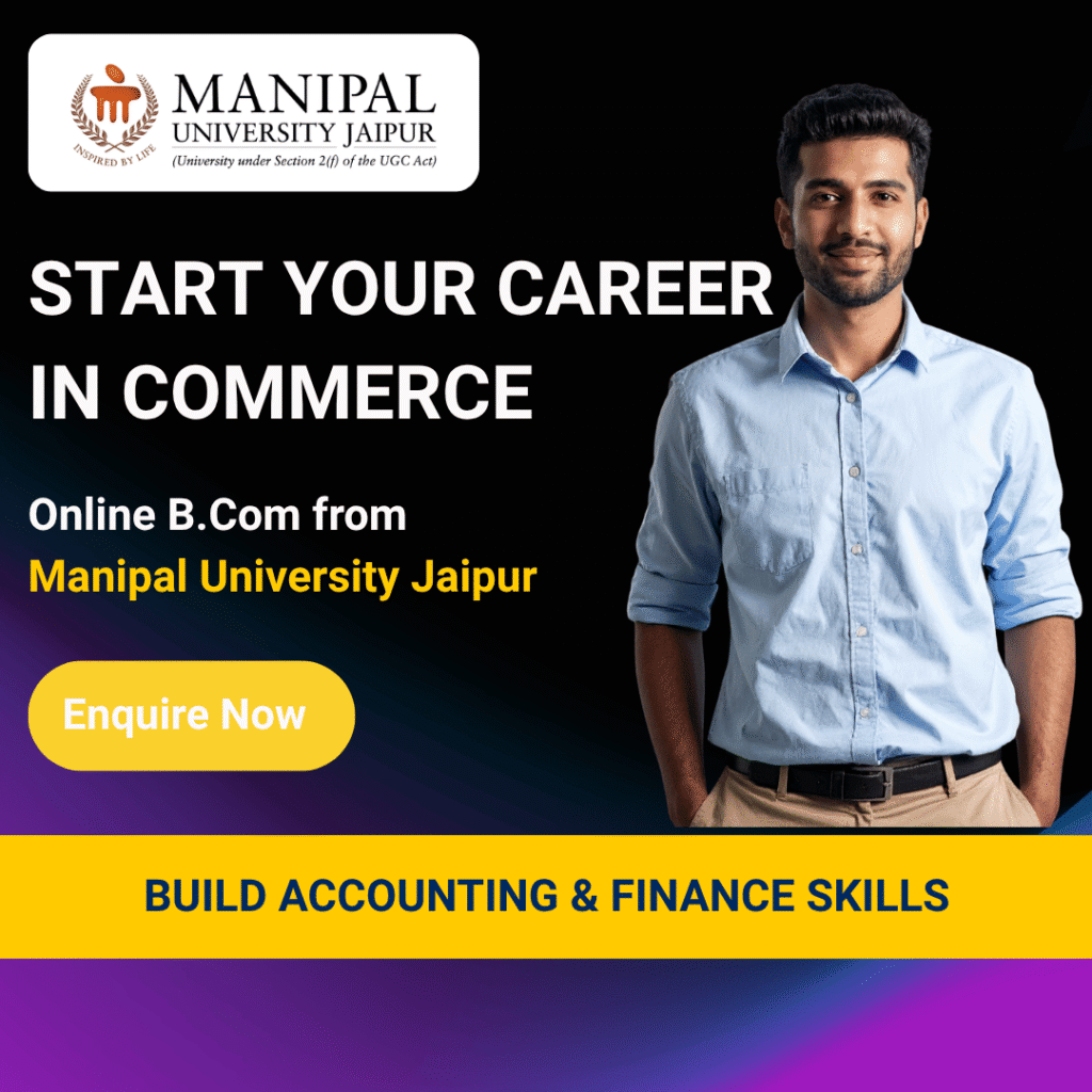 Student enrolling for Online BCom at Tanish Academy for Manipal University Jaipur in RR Nagar Bangalore 560098