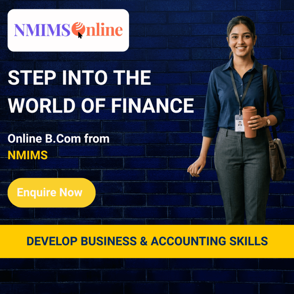 Student enrolling for NMIMS Online BCom at Tanish Academy RR Nagar Bangalore 560098